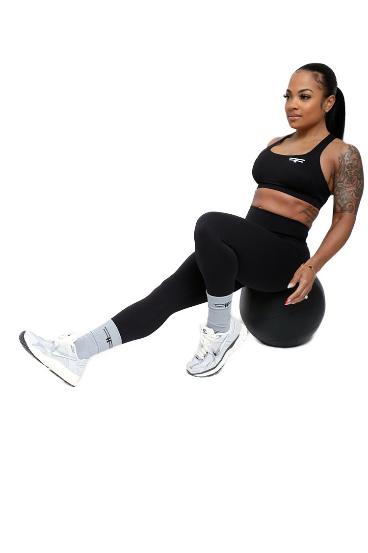 Black stylish active wear set